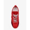 Nylon and suede sneakers