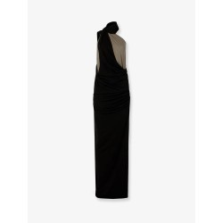 Cotton blend long dress