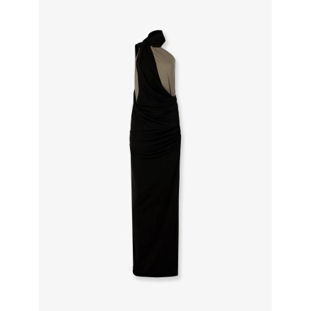 Cotton blend long dress