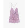 Kamala short dress with all-over sequin detail