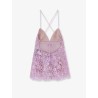 Kamala short dress with all-over sequin detail