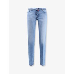 Blue denim jeans