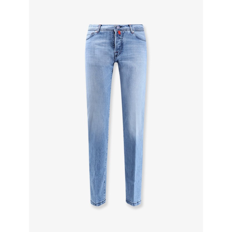 Blue denim jeans