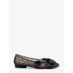 PVC ballerinas with beads on the front