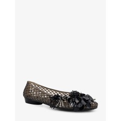 PVC ballerinas with beads on the front