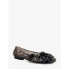 PVC ballerinas with beads on the front