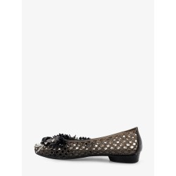 PVC ballerinas with beads on the front