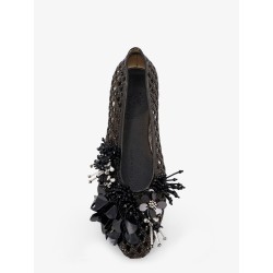 PVC ballerinas with beads on the front