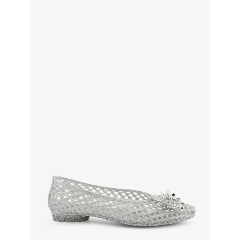 Glitter PVC ballerinas