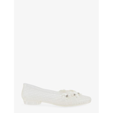 PVC ballerinas with beading on the front