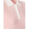 Cotton and silk blend short dress with all-over FF motif