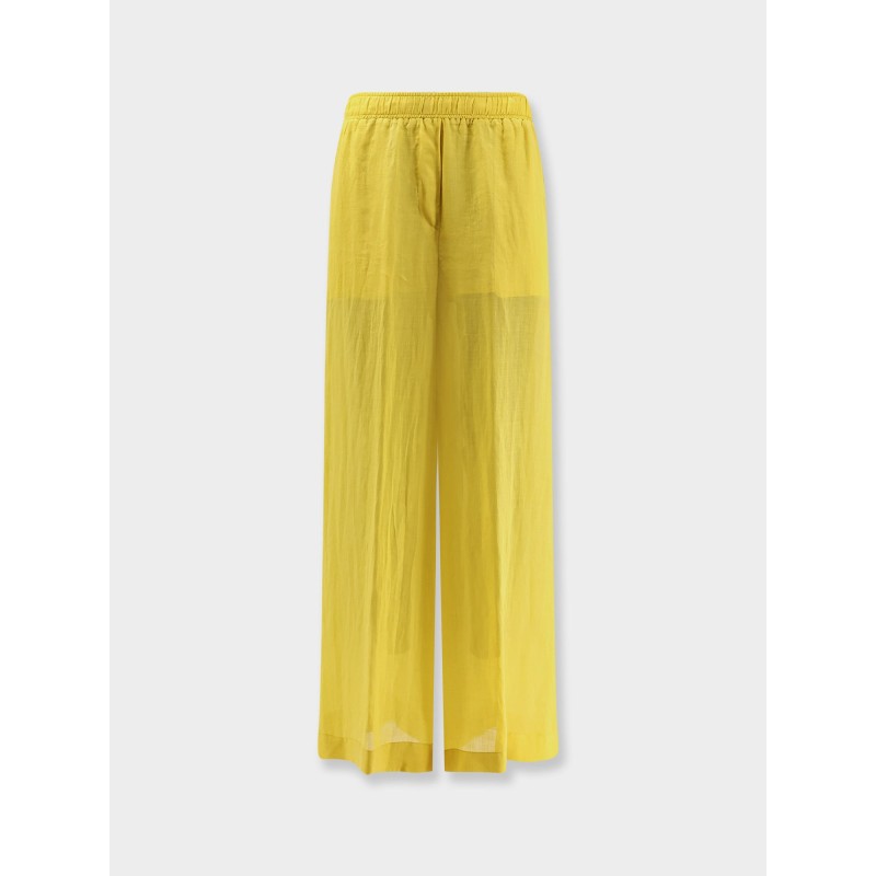 Linen blend trousers