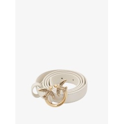 Berry leather belt