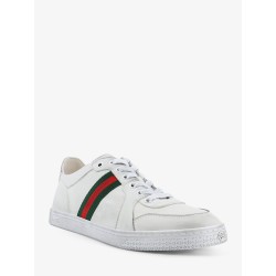 Stretch leather sneakers