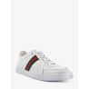 Stretch leather sneakers
