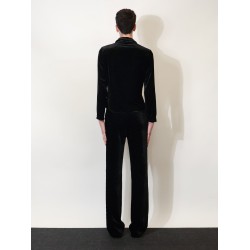 Stretch GG dévoré velvet shirt