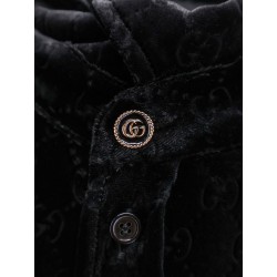 Stretch GG dévoré velvet shirt