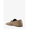 Vintage-effect GG fabric loafers