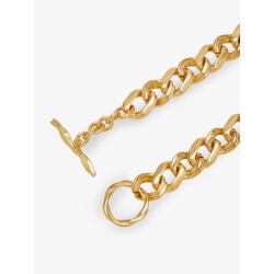 Metal choker necklace