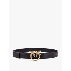 Berry leather belt