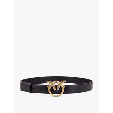 Berry leather belt