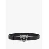 Berry leather belt