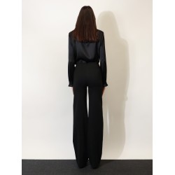 Technical stretch wool trousers