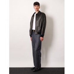 Relaxed linen, cotton and silk jeans