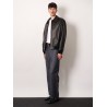 Relaxed linen, cotton and silk jeans