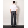 Relaxed linen, cotton and silk jeans