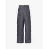 Relaxed linen, cotton and silk jeans