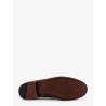 Leather loafers with metal FF logo