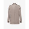 Single-breasted satin blazer