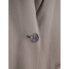 Single-breasted satin blazer
