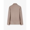 Double-breasted silk blazer