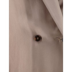 Double-breasted silk blazer