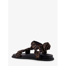 Feel sandals in elastic satin with FF motif