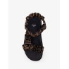 Feel sandals in elastic satin with FF motif
