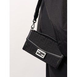 Baguette Soft Trunk FF fabric crossbody bag