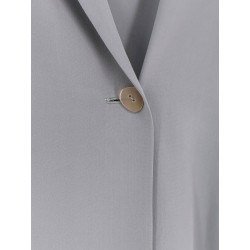 Loose silk blazer