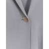 Loose silk blazer