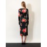Viscose dress with iconic print