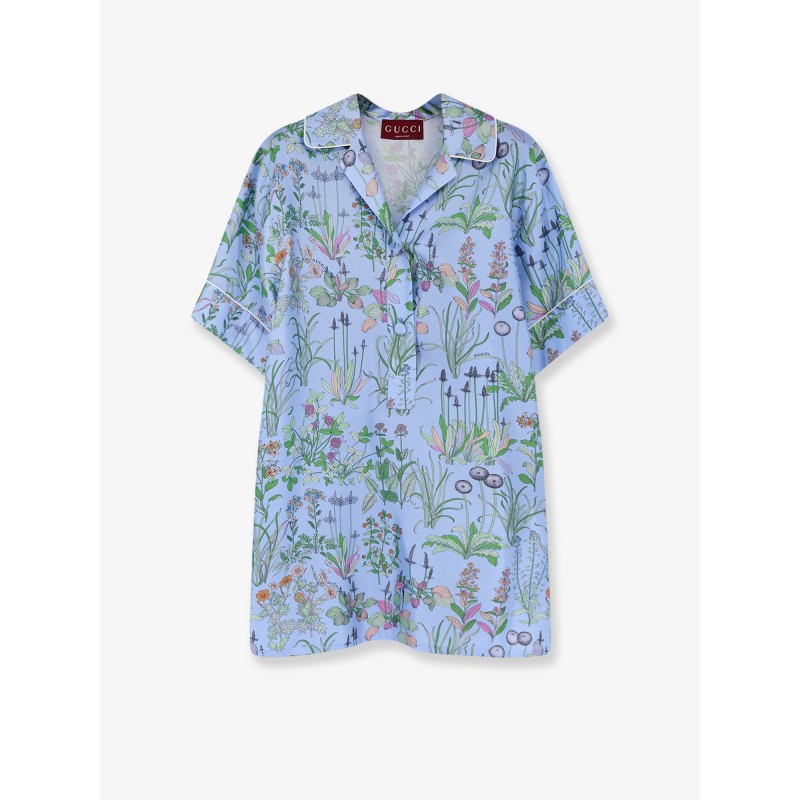 Printed silk shirt