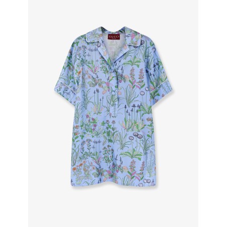 Printed silk shirt