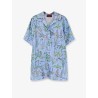 Printed silk shirt