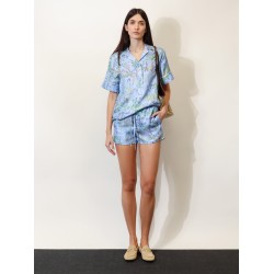 Printed silk shirt