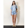 Printed silk shirt