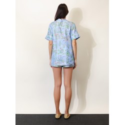 Printed silk shirt