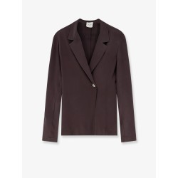 Loose silk blazer