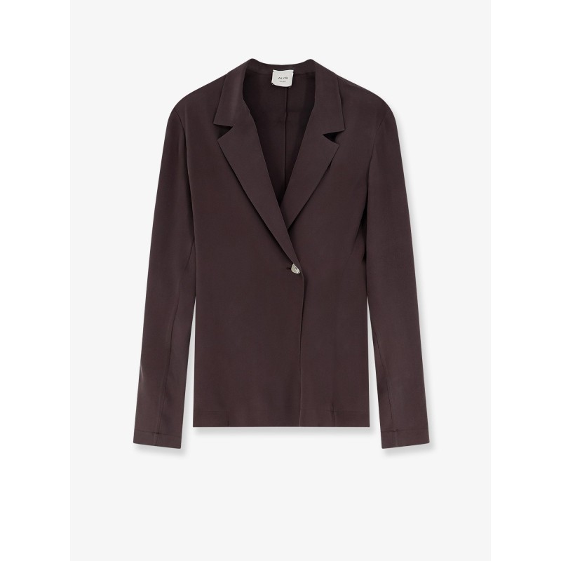 Loose silk blazer